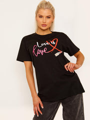 Love is Love Graphic Printed T-Shirt