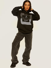 Mademoiselle grafische afdruk hoodie