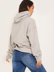 Grieks patroon liefde grafische print hoodie