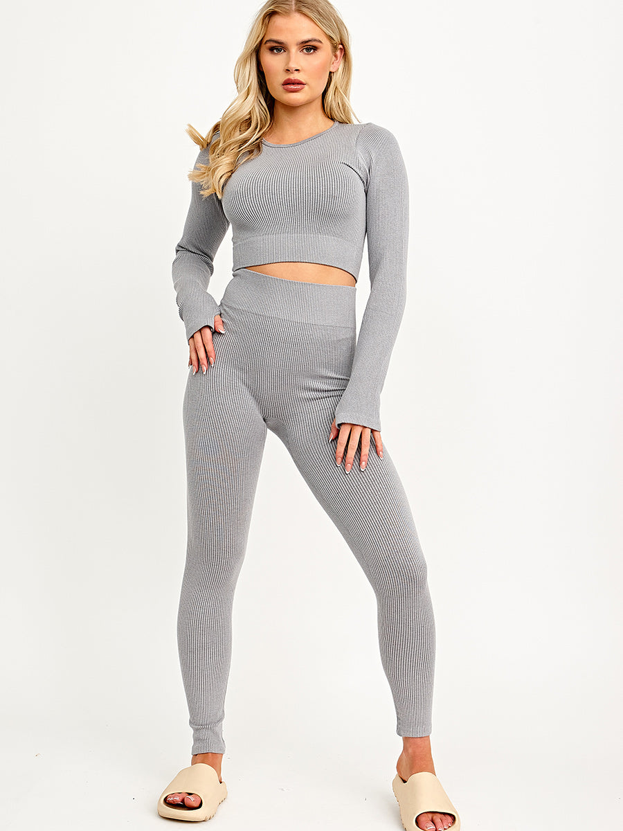 Leggings and crop top co ord best sale