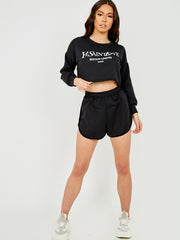 Ye Saint Love Crop Top & Shorts Co-ord