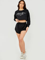 Ye Saint Love Crop Top & Shorts Co-ord