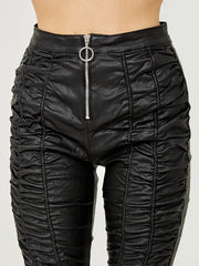 New Zip Front Ruched Trouser