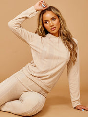 Towelling Fabric Mesh Insert Co-ord