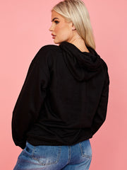 Parijse grafische print hoodie